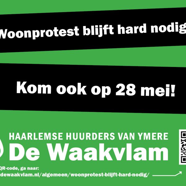 Woonprotest blijft hard nodig