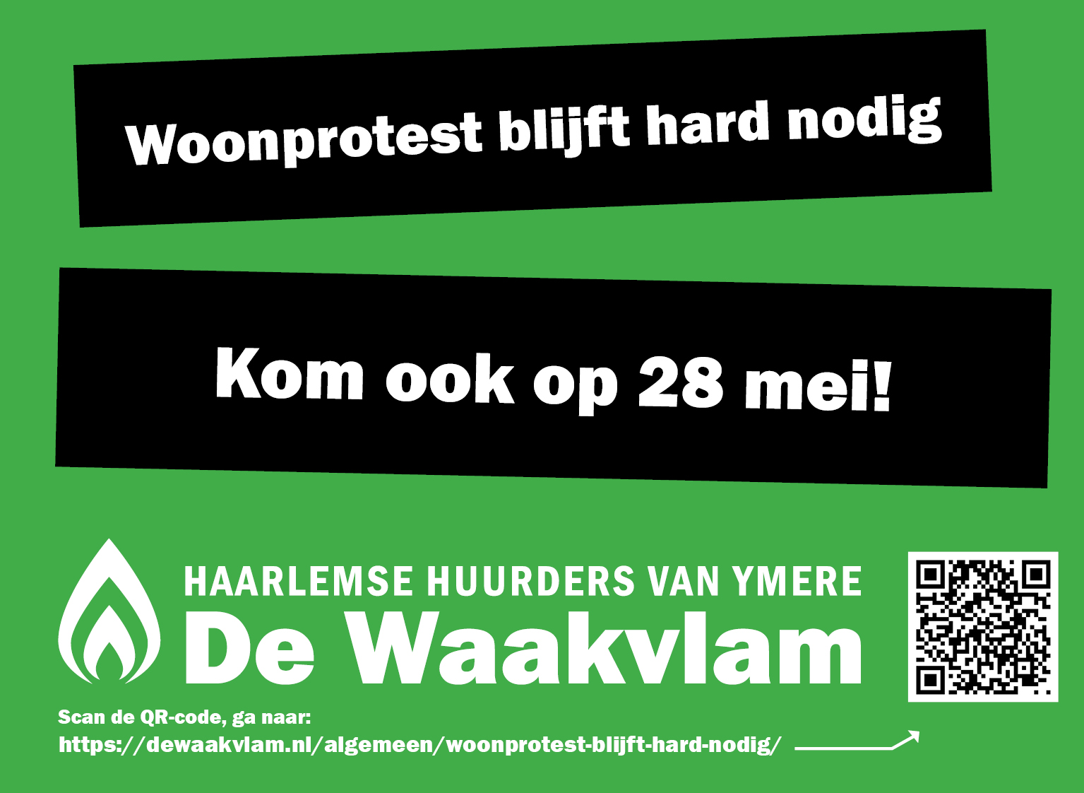 Woonprotest blijft hard nodig