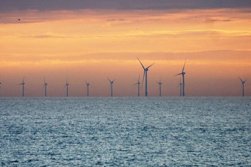 Windmolenpark op de Noordzee. Foto: Jan van de Laar