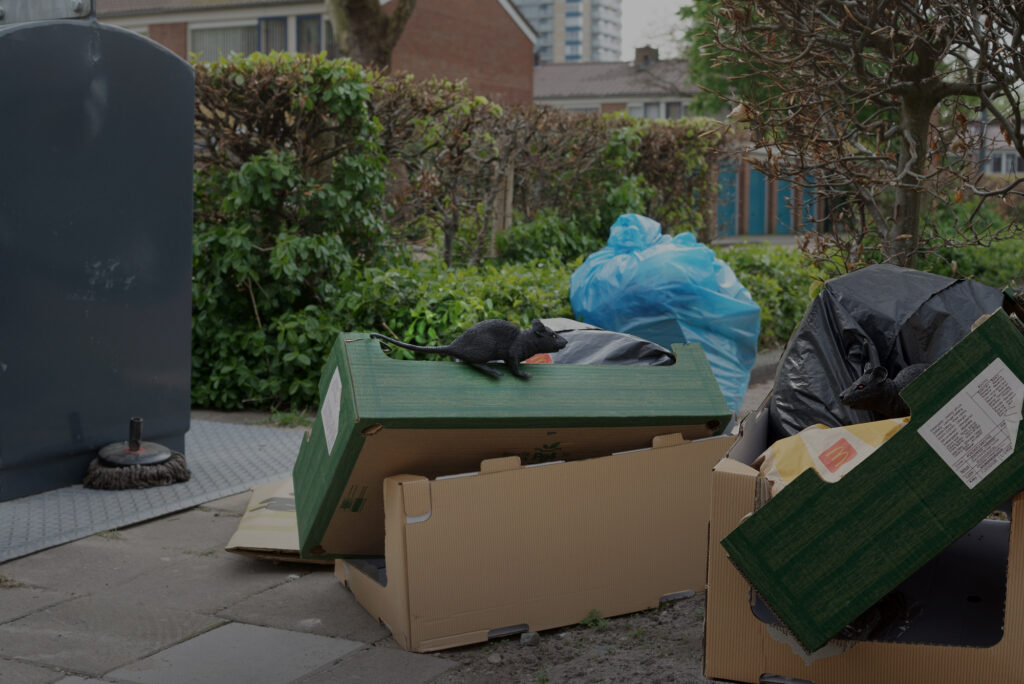 Rat op vuilnis (Foto illustratie Jan van de Laar)